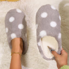 Chaussons d'hiver on coeur