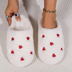 Chaussons d'hiver on coeur